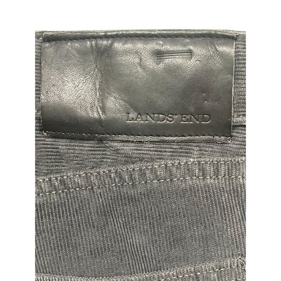 Lands End Mens Traditional Fit Corduroy Pant Gray Size 40 x 31 Elastic Extenders - Picture 4 of 9